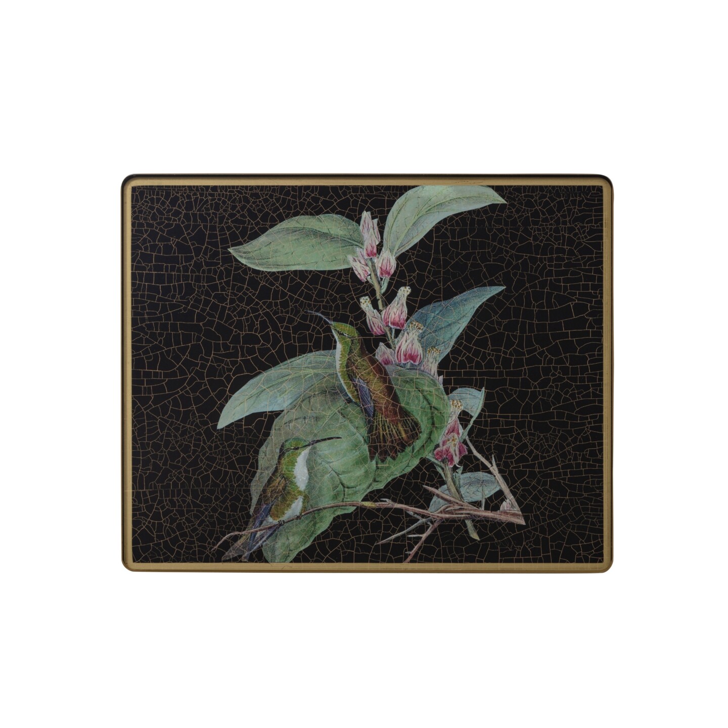 Small Tablemat, Hummingbirds on black    £37