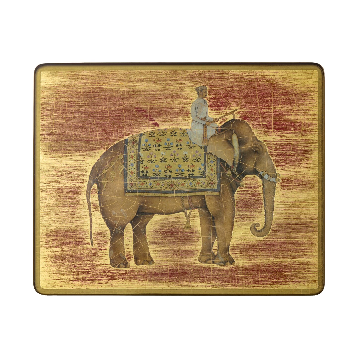 Small Tablemats, Indian Elephants on distressed gold leaf  £41