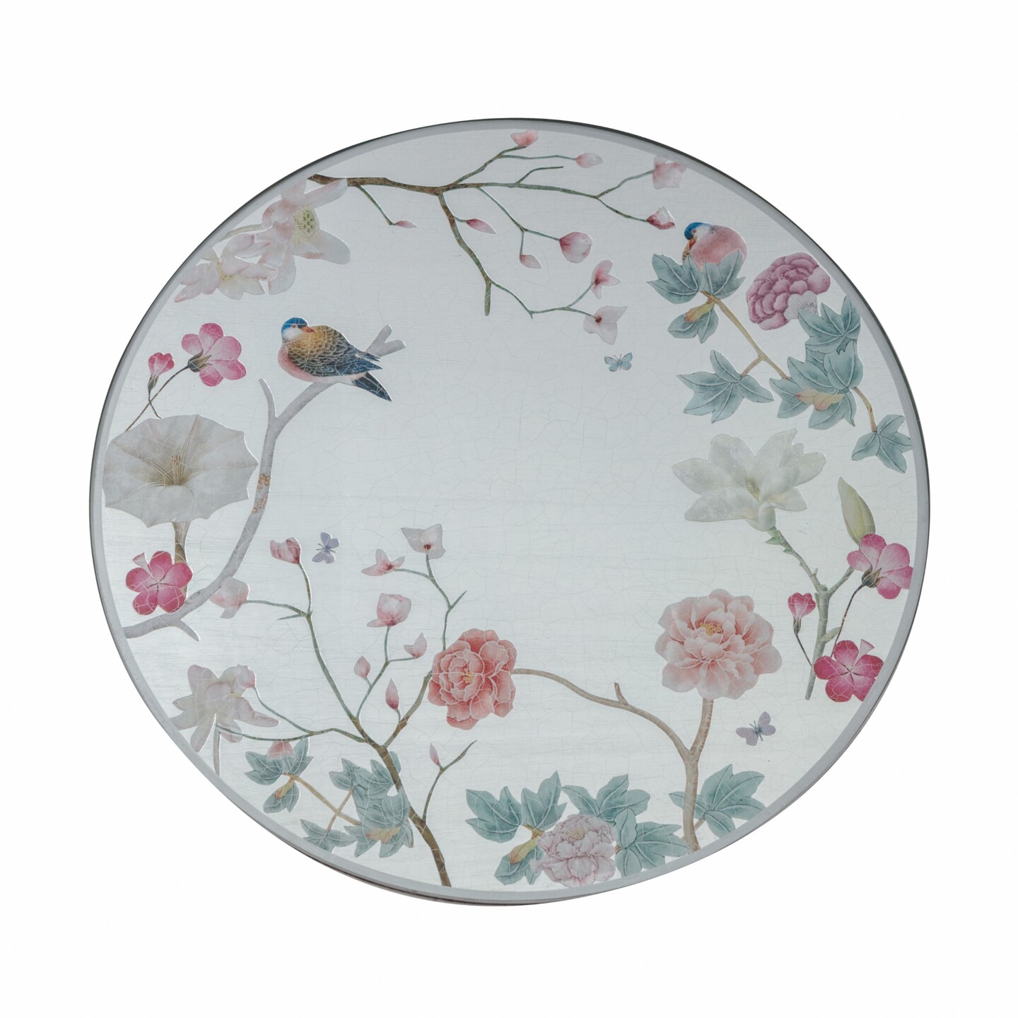 Centre Piece, Blossom on silver leaf    £72