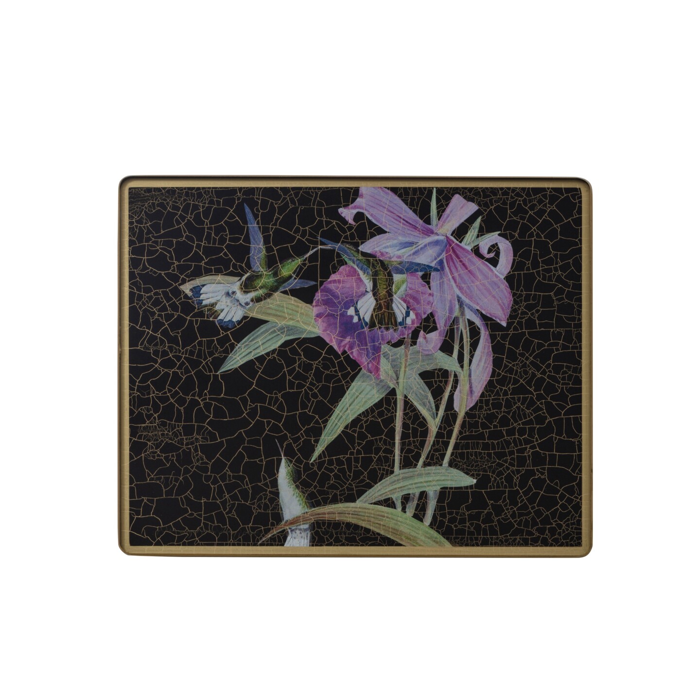 Small Tablemat, Hummingbirds on black    £37