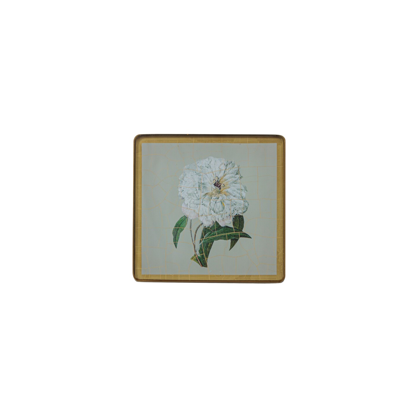 Square Coasters, Summer Flowers on Celedon   £23