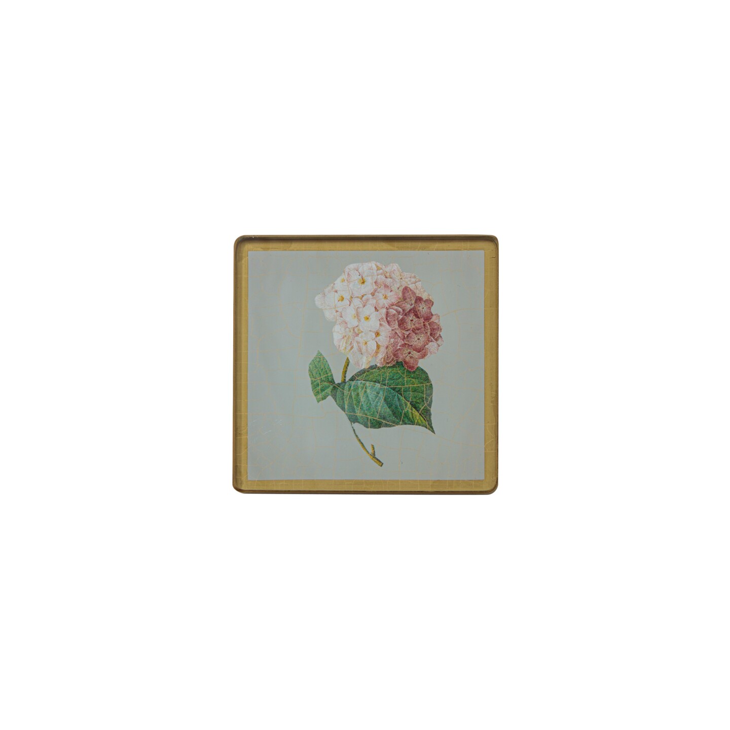 Square Coasters, Summer Flowers on Celedon    £23                  