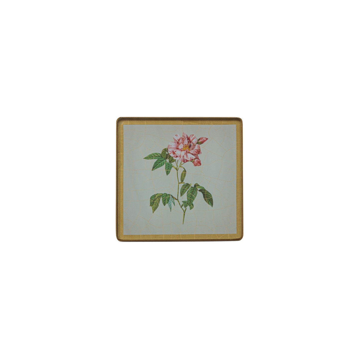 Square Coasters, Summer Flowers on Celedon    £23